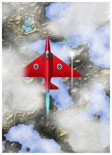 Image de synthèse d'un avion à réaction