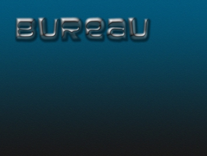 Image de synthèse avec le mot bureau pour un fond d'écran