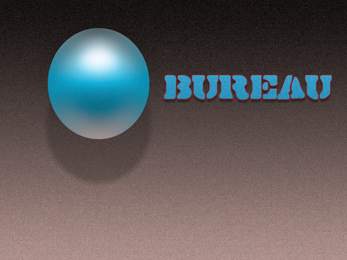 Image de synthèse avec le mot bureau pour un fond d'écran