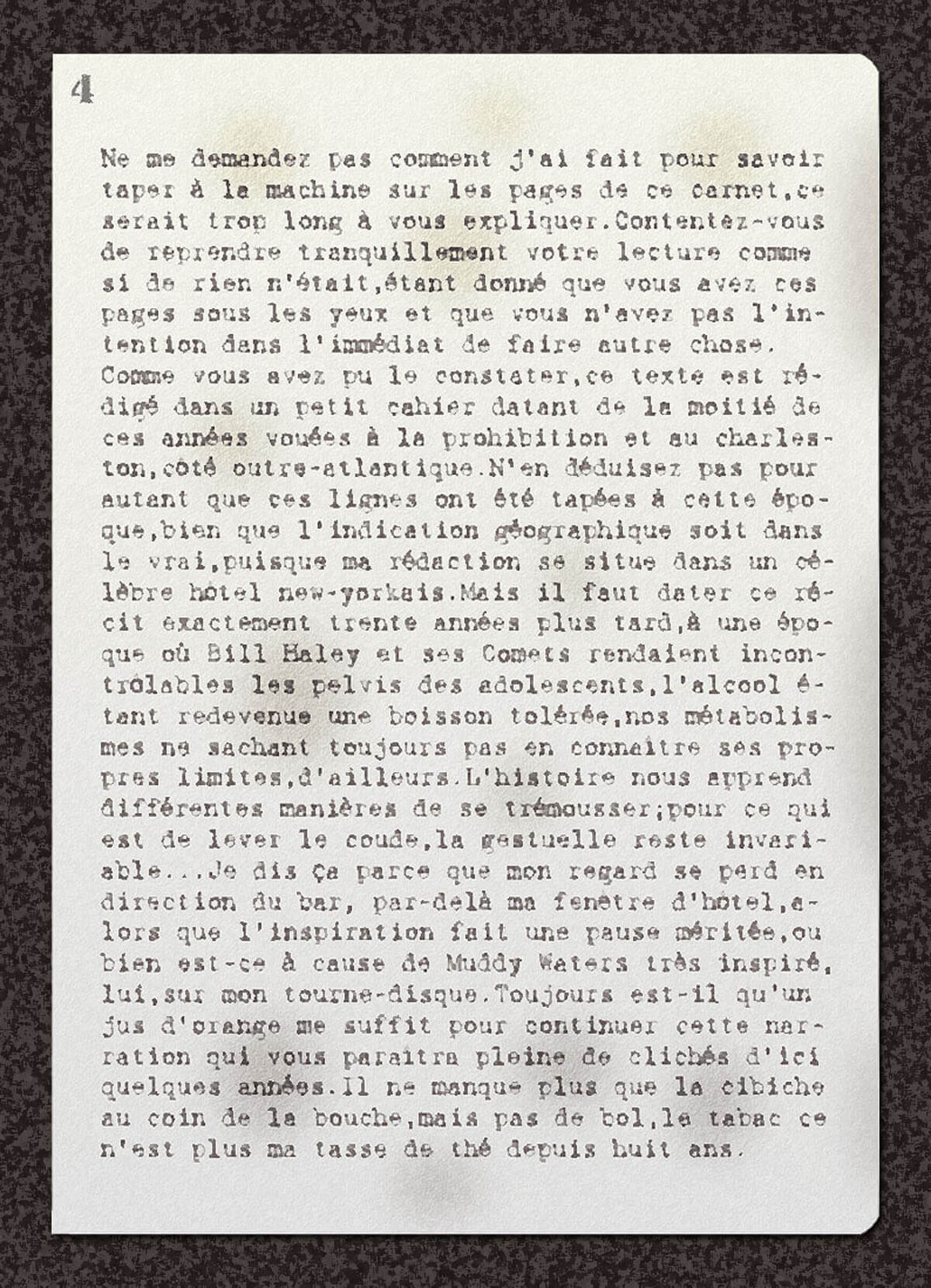 texte du carnet, page 1