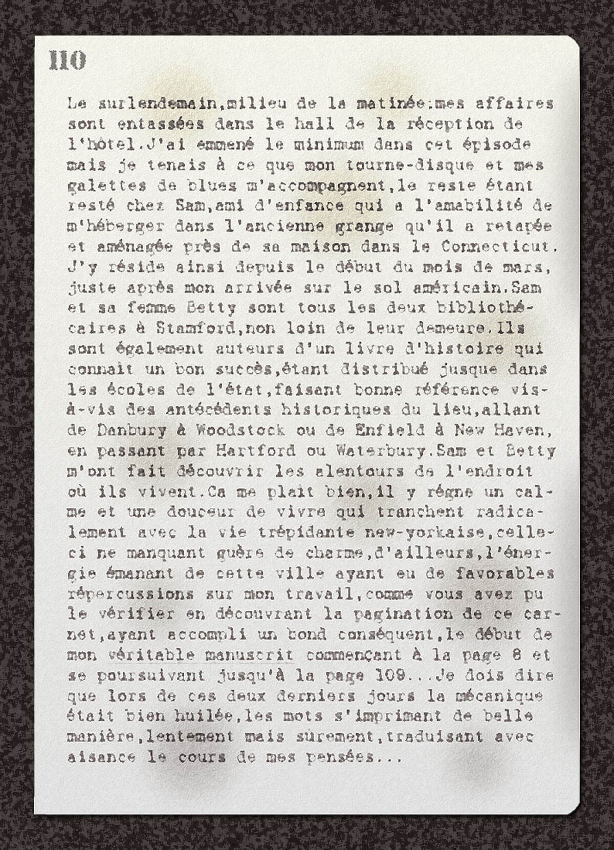 texte du carnet, page 1