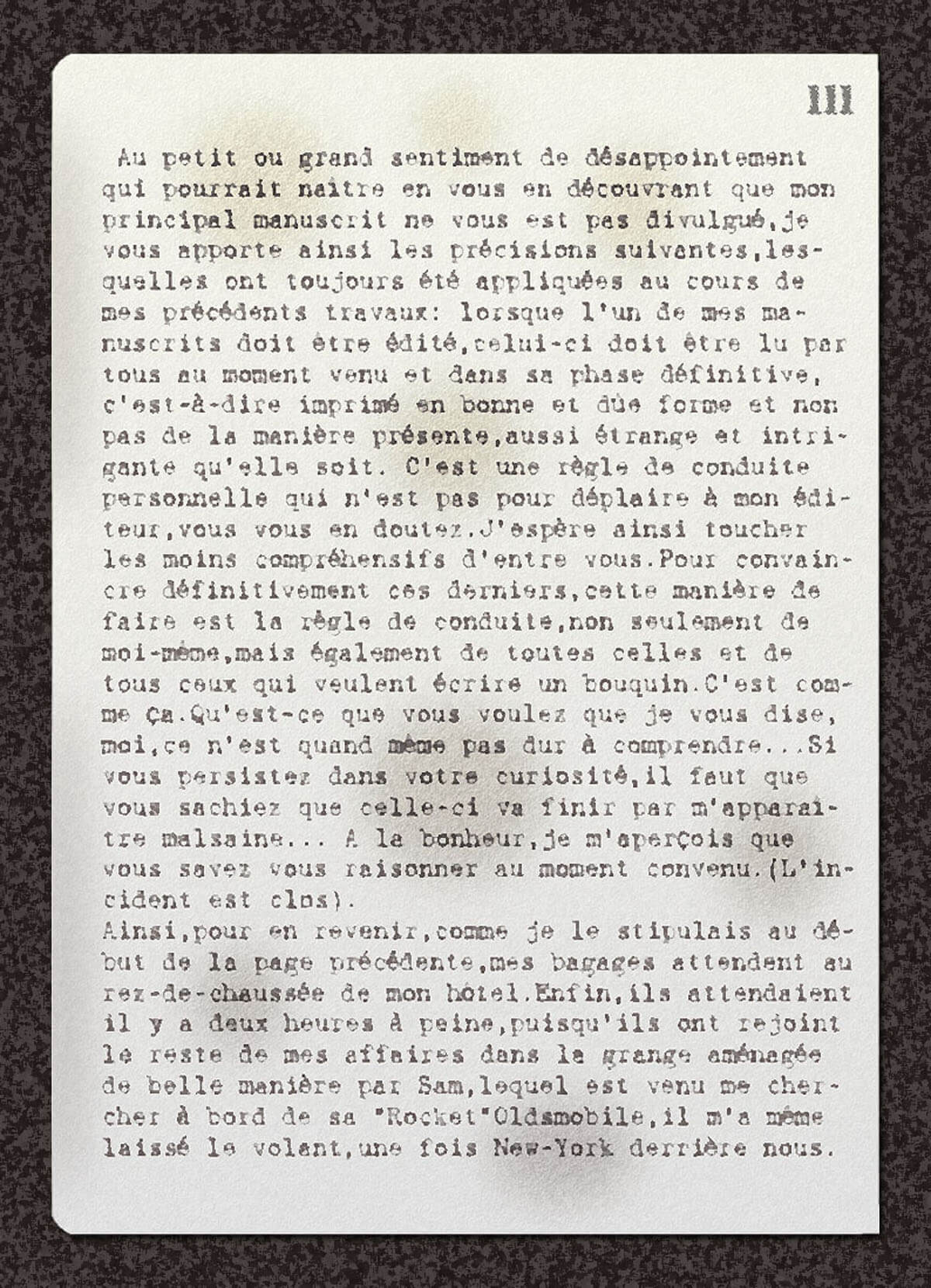 texte du carnet, page 1