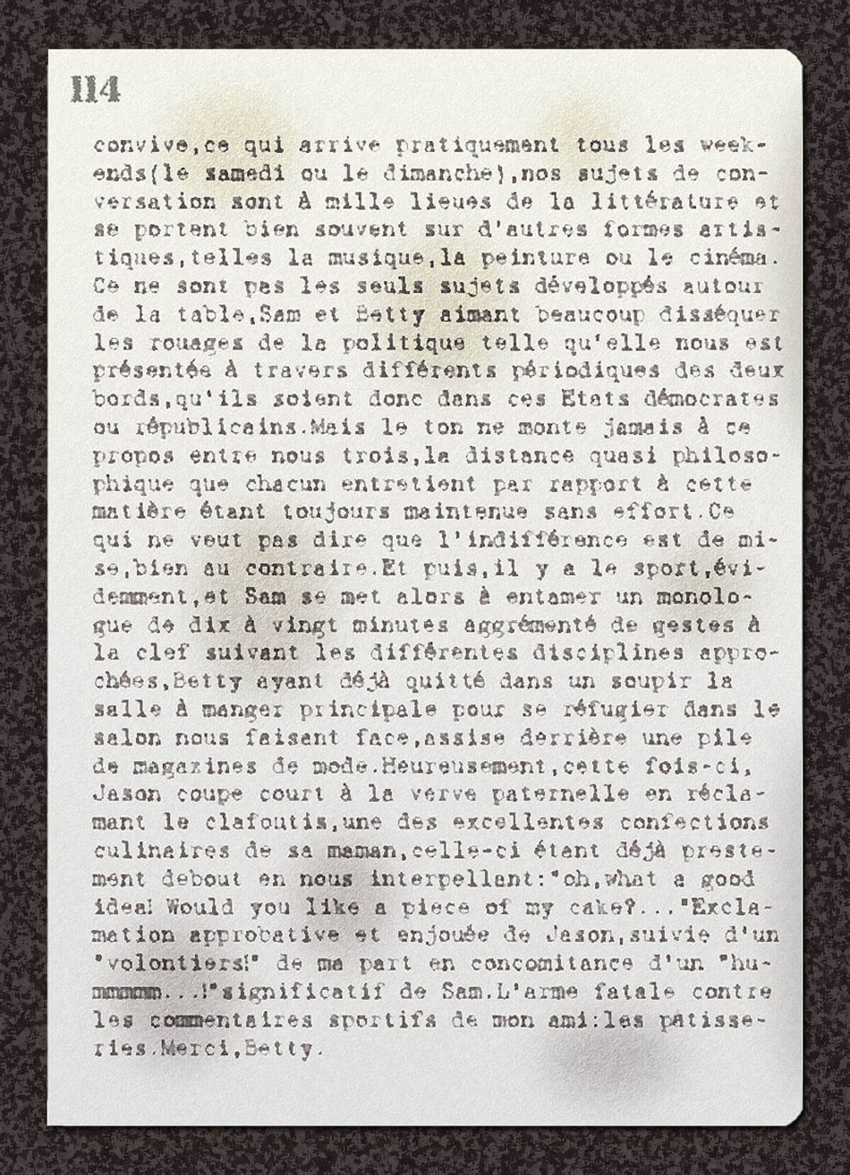 texte du carnet, page 1