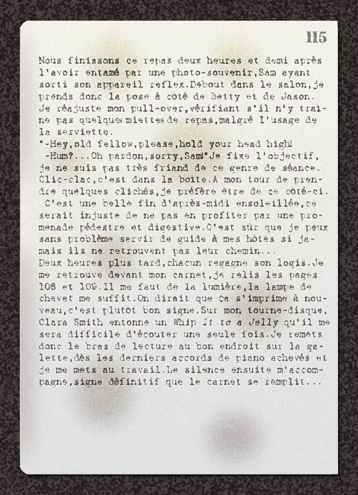 texte du carnet, page 1