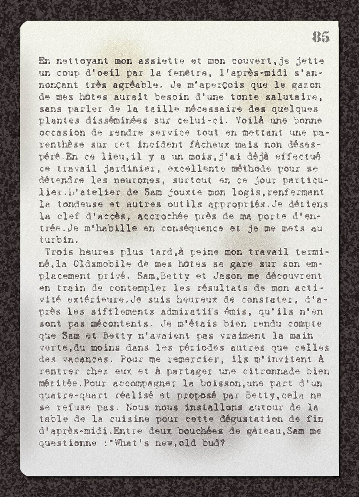 texte du carnet, page 1