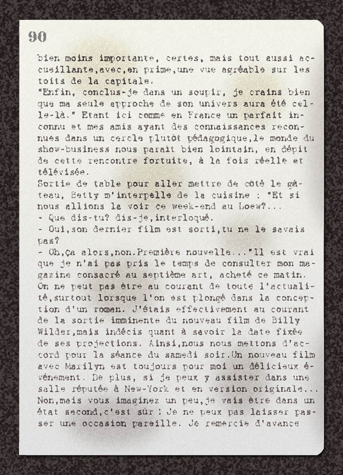 texte du carnet, page 1