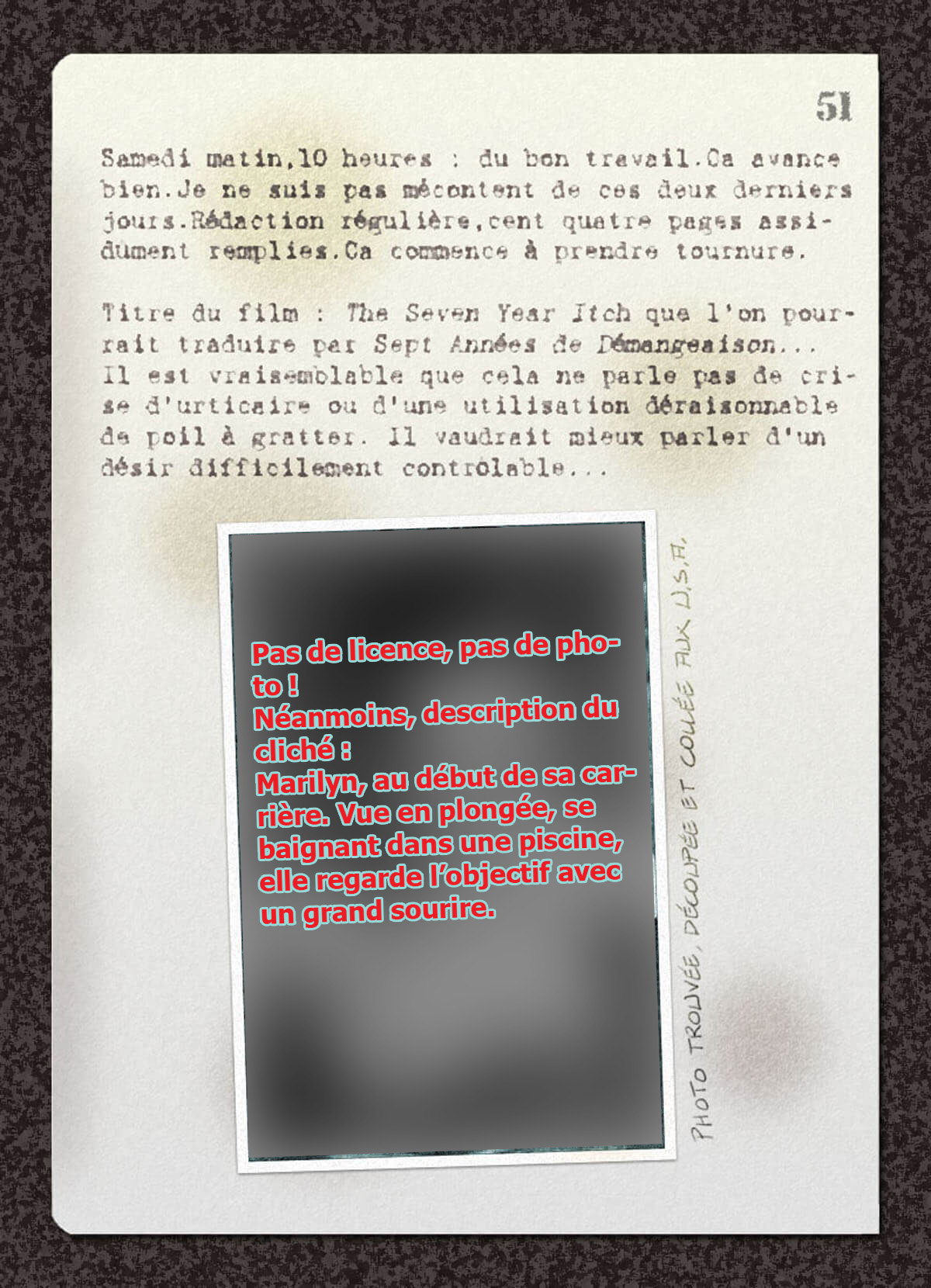texte du carnet, page 1