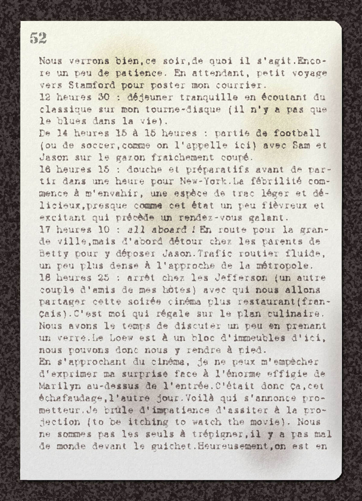 texte du carnet, page 1