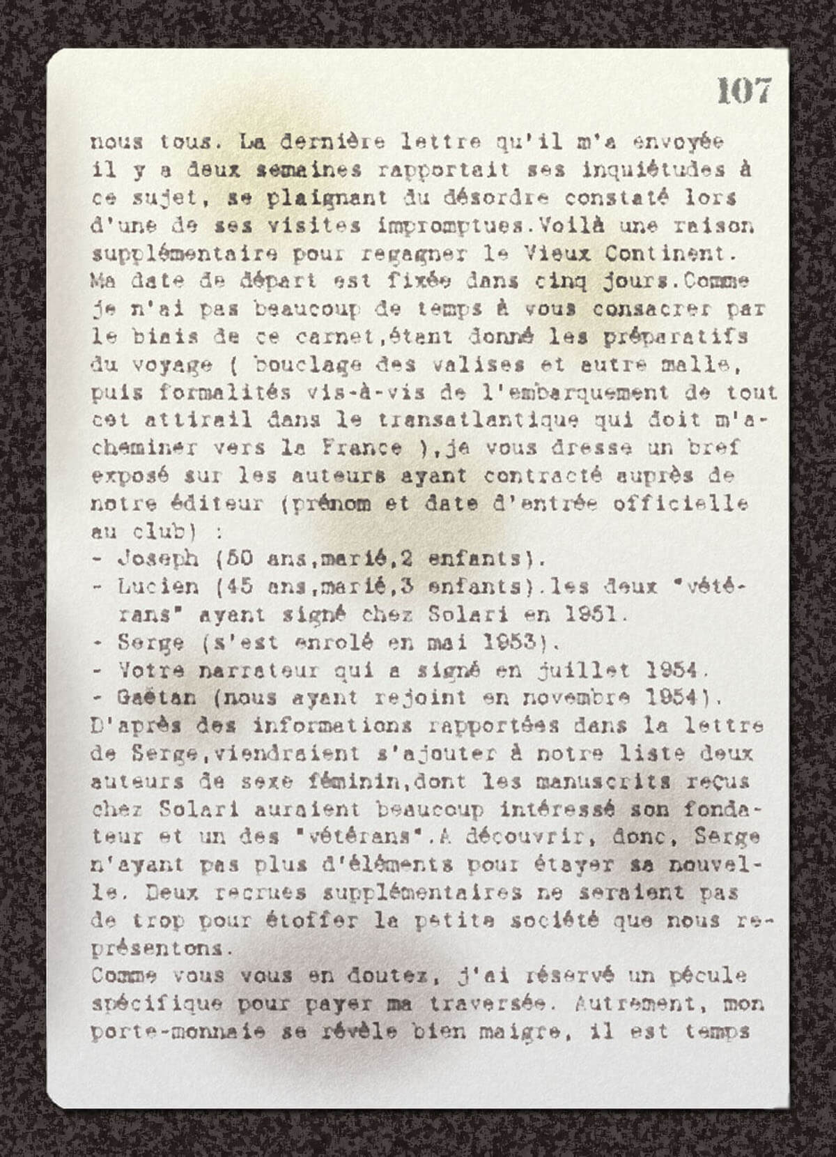 texte du carnet, page 1