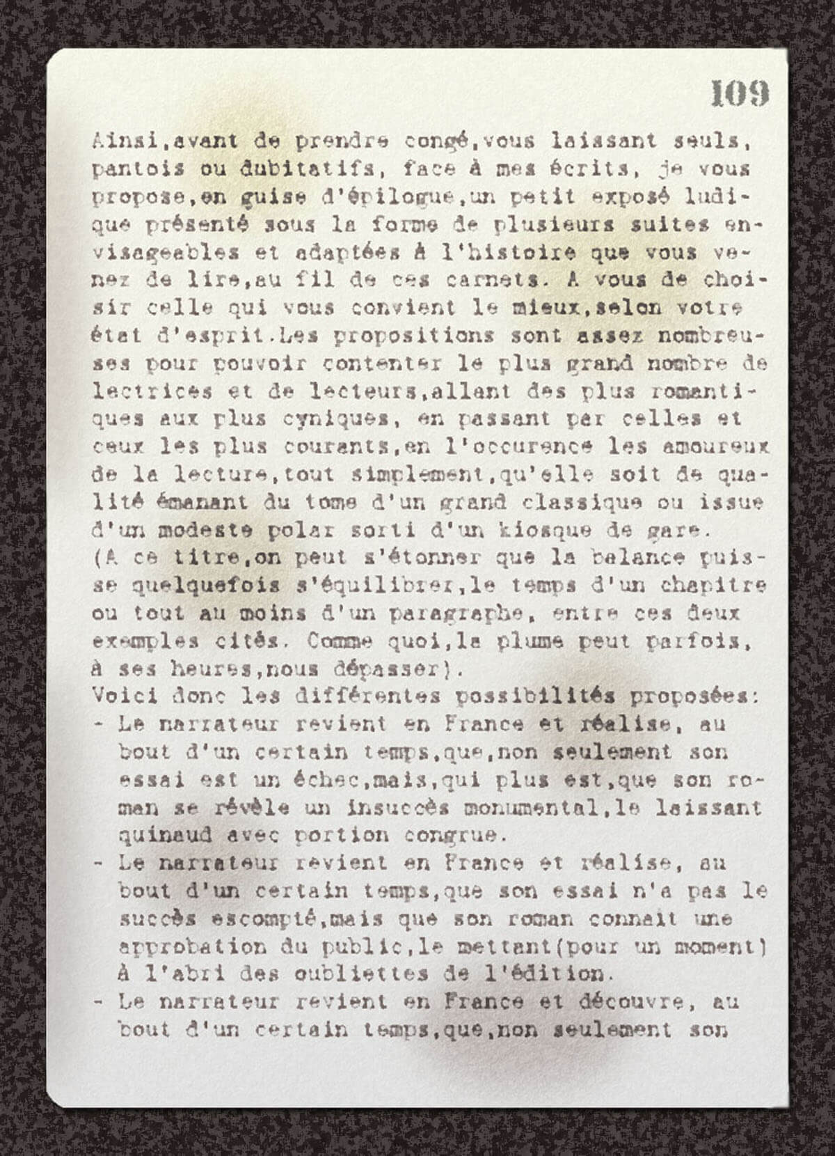 texte du carnet, page 1