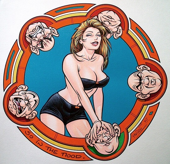 dessin 3 de pin-up du volet 1