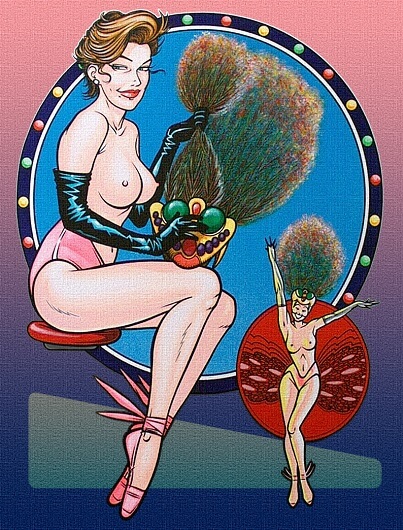 dessin 4 de pin-up du volet 2