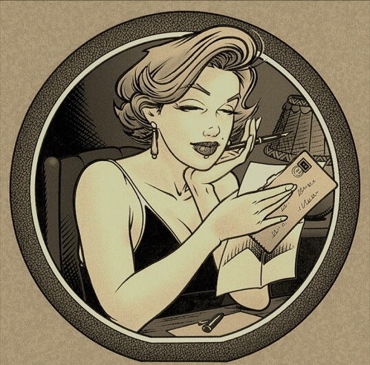 dessin 2 de pin-up du volet 4