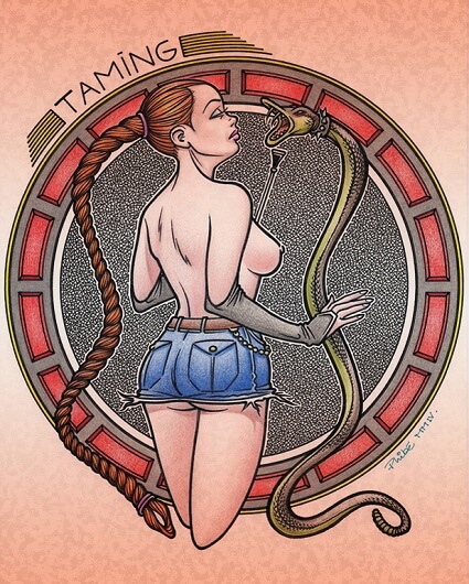 dessin 4 de pin-up du volet 4