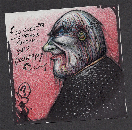 Dessin représentant un monstre